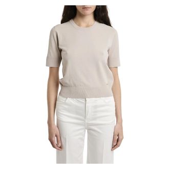 Kaos Essential T-Shirt - female - KAOS - T-Shirts - Brown - L - Tops
