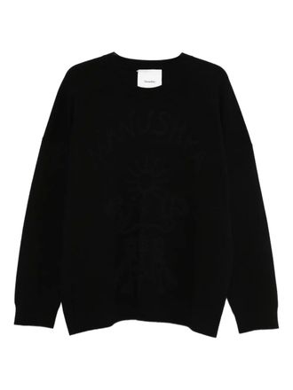 Nanushka cotton-blend sweatshirt - unisex - Nylon/Organic Cotton/RWS Wool - M - Black