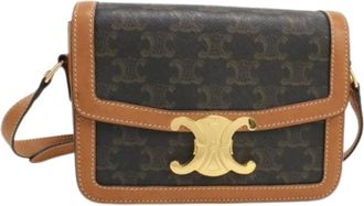 Celine Pre-owned Cross Body Bags, female, Brown, Size: ONE SIZE Pre-owned Vintage Shoulder Bag