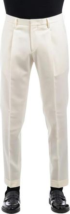 BRIGLIA 1949 Tiberio Geplooide Broek - Heren - Straight fit broeken - Beige - 3XL - Wol - Broeken