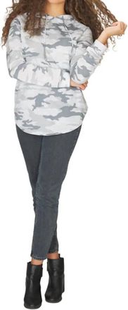 Papillon Camo Hoody In Grey