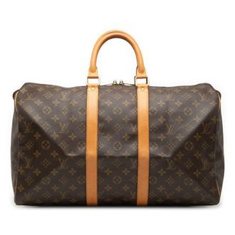 Louis Vuitton Tweed handschoenen Monogram Keepall 45