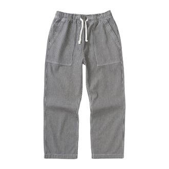 Service Works Gingham Chefbroek - Heren - Broeken - Zwart - Maat: M Katoen