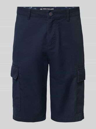 Tom Tailor Regular Fit Cargoshorts aus reiner Baumwolle in Marine, Gr&ouml;&szlig;e 31