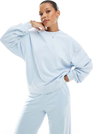 Jack & Jones boxy sweat in light blue - part of a set
