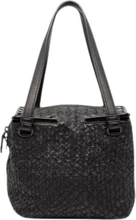 Bottega Veneta Pre-owned Handbags, female, Black, Size: ONE SIZE Pre-owned Nappa Leather Handbag