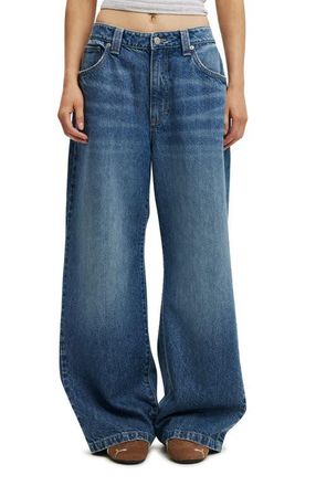 Cotton On Womens Low Super Baggy Jean in Drop Blue at Nordstrom, Size 14