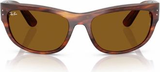 Ray-Ban MEGA BALORAMA Brown Wrap Unisex Sunglasses RB2289 954/33 63