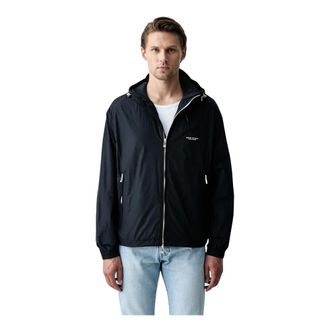 A|X Armani Exchange Jassen, Heren, Blauw, M, Leer, Lichte jassen