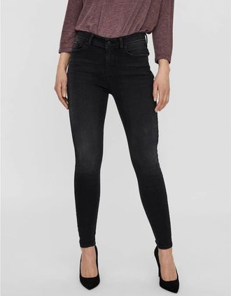 Vero Moda Womens Skinny Fit Jeans - Black - Size: XL l32