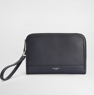 Dolce & Gabbana Pochette - Man Briefcase And Clutches Blue Onesize