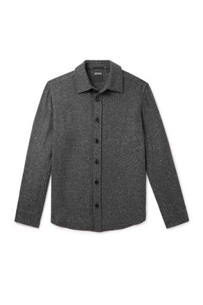 Ermenegildo Zegna Cashmere and Silk-Blend Shirt