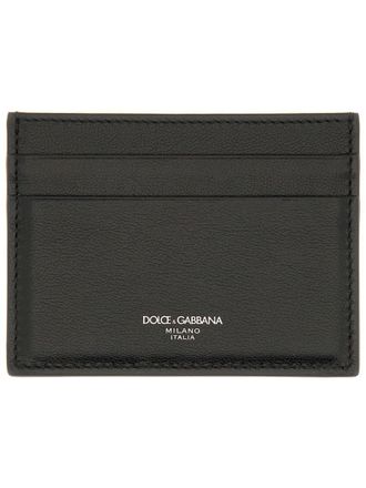 Dolce & Gabbana Calfskin Leather Card Holder