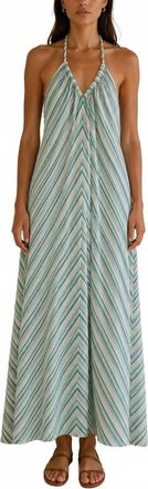 Xirena Maggie Dress In Blue Moss Stripe