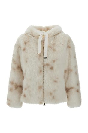 Herno Lynx-Effect Faux Fur Hooded Jacket