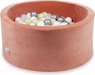 OEM Piscina Seca 90x40cm Velvet Soft Canyon Clay Con 300 Bolas: Transparente, Blanca, Perla, Plata, Oro Claro