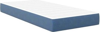 vidaXL Bed Mattress with Mattress Blue 80 x 200 cm Fabric Vidaxl