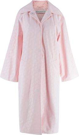 Saks Potts Pink Monogram Milan Coat Size XS