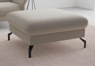 Sit&more Hocker »Fashion« inklusive Federkern, mit hochwertigen, schwarzen Metallfüssen