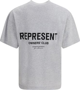Represent Mens Cotton T-Shirt Ash Grey T-Shirts And Polos