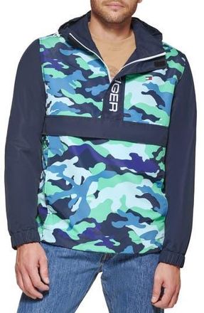 Tommy Hilfiger Lightweight Water Repellent Anorak in Tropical Camouflage at Nordstrom Rack, Size Xx-Large