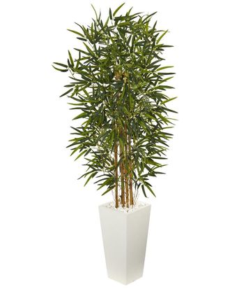 Nearly Natural 5.5Ft Bamboo Artificial Tree In Tower Planter