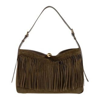 Furla Tassen, Dames, Groen, ONE Size, Leer, Sfera Soft L Hobo Tas