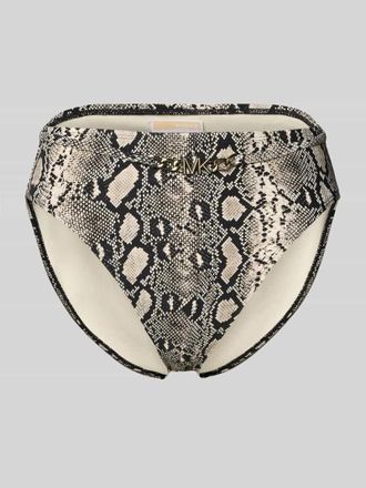 Michael Kors High Waist Bikini-Slip Modell BOHO PYTHON in Black, Gr&ouml;&szlig;e XS