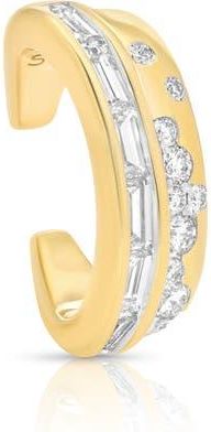 Sara Weinstock Papua 2-Row Diamond Ear Cuff in Yellow Gold at Nordstrom