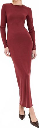 Reformation Tommie Knit Maxi Dress In Chianti