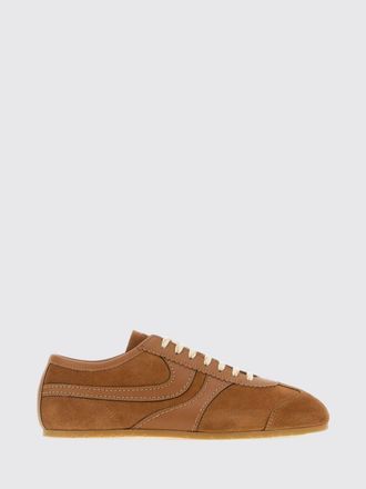 Dries Van Noten Low-Top Sneakers in Smooth and Suede Calfskin