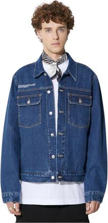 PANGAIA Denim Jassen - Heren - Spijkerjassen - Blauw - L - Denim - Jassen