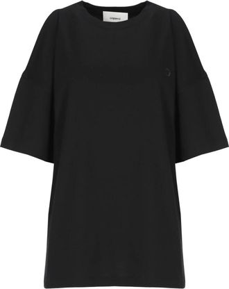 Coperni Logo Boxy T-Shirt - Dames - T-shirts - Zwart - XS - Katoen - Tops