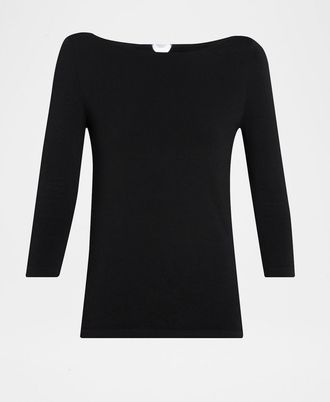 Wolford Cordoba Boatneck Stretch Cotton Top