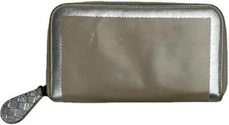 Bottega Veneta Pre-owned Wallets, female, Gray, Size: ONE SIZE Pre-owned Leather Wallet