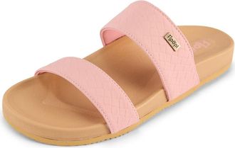 Floopi Double Strap Slide Sandal in Pink at Nordstrom Rack, Size 11