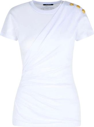 Balmain Mujer, Camisetas, Blanco, Talla: S