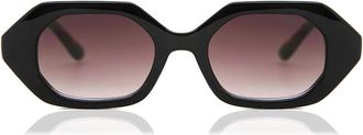 LMNT Sunglasses Oval Full Rim Plastic Womens Sunglasses Tortoiseshell Size 48 - Free Lenses - LMNT