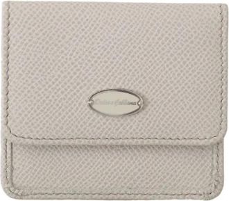 Dolce & Gabbana Tweedehands leren portemonnees - Dames - Vintage Accessoires - Grijs - ONE Size - Leer - Vintage