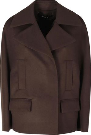 Federica Tosi Cappotti monopetto - - Coats - Donna - Marrone - S