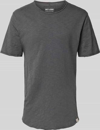 Only & Sons Regular Fit T-Shirt aus reiner Baumwolle Modell Benne in Dunkelgrau, Gr&ouml;&szlig;e XXL