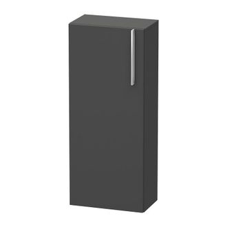 Duravit Armario Semi Alto Duravit Vero, 1105, Bisagra De Puerta Izquierda, 400mm, Color (frente/cuerpo): Grafito Mate Decoraci&oacute;n - Ve1105l4949