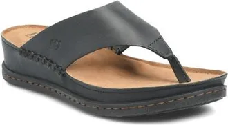 B&oslash;rn Edie Sandal in Black Leather at Nordstrom, Size 6
