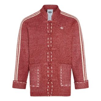 adidas New Year Knit Jacket Asia Sizing Red KT3852