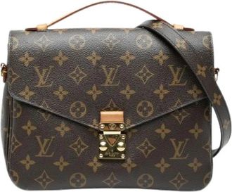 Louis Vuitton Pre-owned Pochette Metis - Dames - Vintage Handtas - Bruin - ONE Size - Leer - Vintage