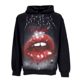 Vision Of Super Hoodies, male, Black, L, Black Rock Mouth Print Hoodie