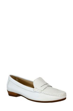 David Tate Freetime Penny Loafer in White at Nordstrom, Size 10.5