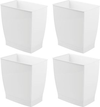 MONO Rectangular Trash Can, 2.5 Gal. / 9.5 Liter, 4-Pack, White, Made in USA at Nordstrom