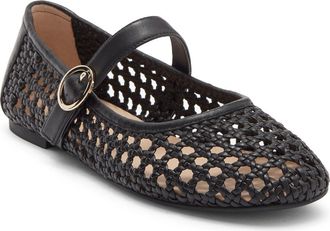 Stuart Weitzman Freya Mary Jane Flat in Black at Nordstrom Rack, Size 7.5