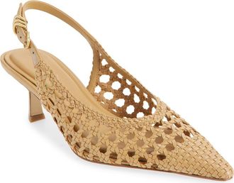 Rag & Bone Brynn Slingback Pump in Dark Natural at Nordstrom, Size 10.5Us